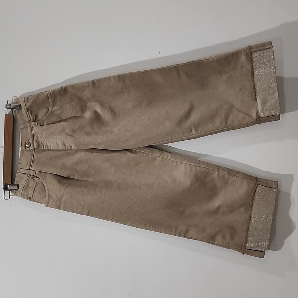 Brunello Cucinelli Kids Turn-Up Wide Leg Jeans